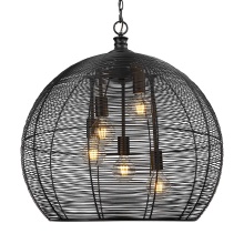 Golden Canada 6802-L BLK - Golden Lighting Calypso 5-light Pendant in Matte Black